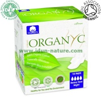 Compresa s�per plegada con alas 100% algod�n org�nico ORGANYC